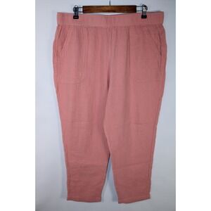 Marine Layer Women's Dark Pink Gauze Pants Size XL